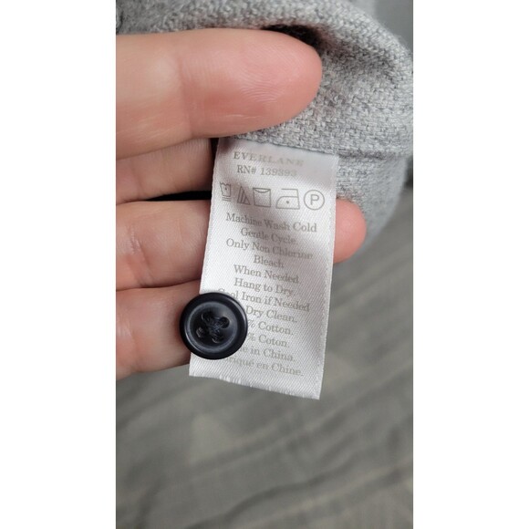 Everlane Men’s Brushed Cotton Twill Overshirt – Gray – Size M - Picture 3 of 6